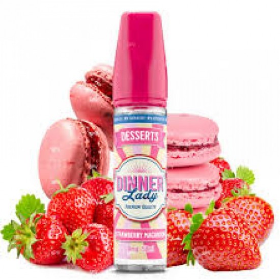 Dinner Lady Strawberry Macaron Aroması: (30 ml orjinal şişe)